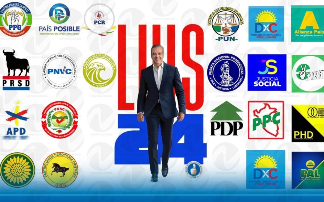 20 de 22 aliados del PRM aportaron el 18.5% de votos en el 2020, sin incluir PG y JS