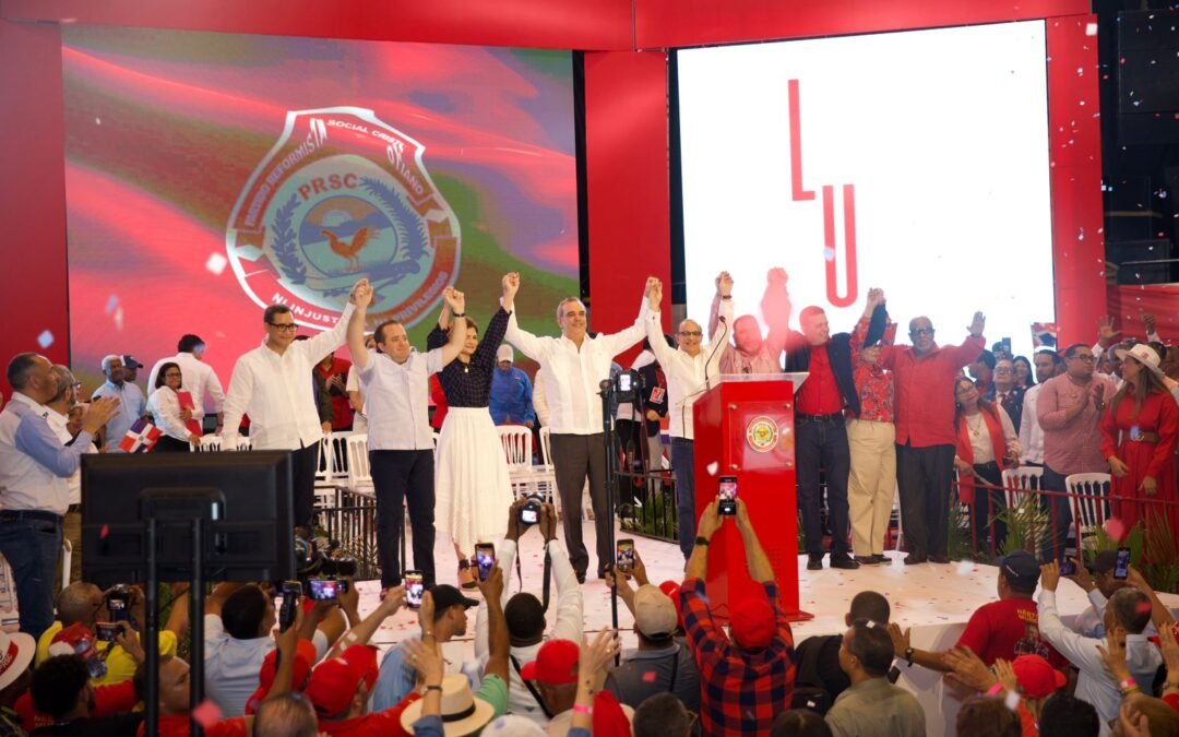 PRSC proclama a Luis Abinader y Raquel Peña sus candidatos a la Presidencia y Vicepresidencia de la República
